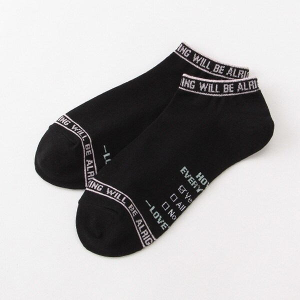 ラインロゴスニーカーインソックス