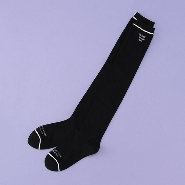 ラインロゴニーハイソックス