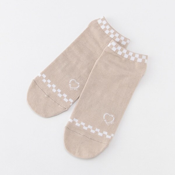 フラッグ足裏ロゴスニーカーインソックス