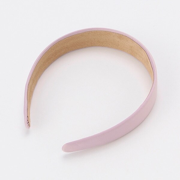 サテン調ワイドカチューシャ