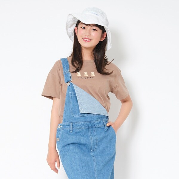 ベアー刺しゅう半袖Tシャツ