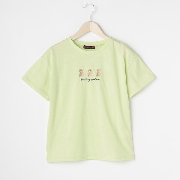 ベアー刺しゅう半袖Tシャツ