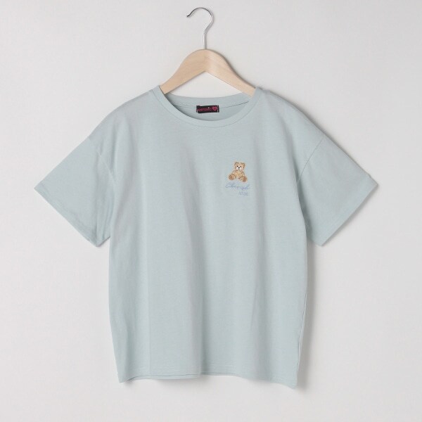 ワンポイント刺しゅう半袖Tシャツ