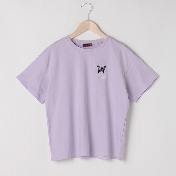 ワンポイント刺しゅう半袖Tシャツ