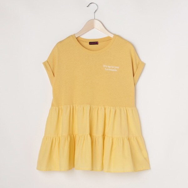 ティアード切替半袖Tシャツ