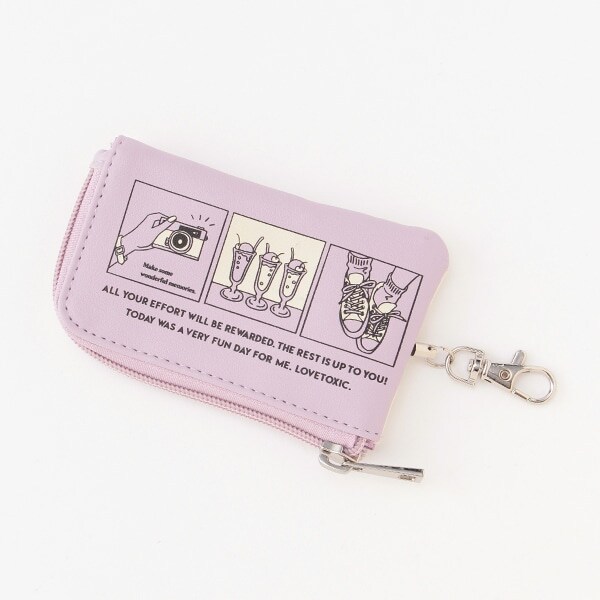 イラストパスリールキーケース