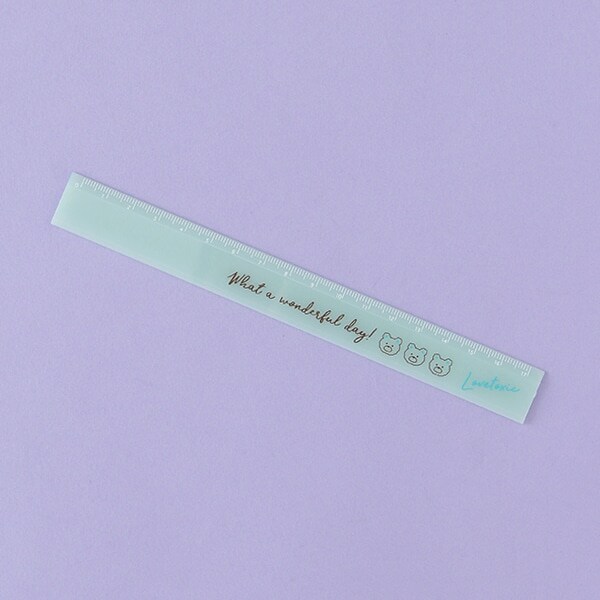 ゆるくま17cm定規【日本製】