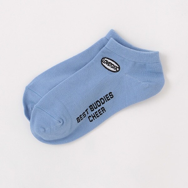 サークル刺繍スニーカーインソックス