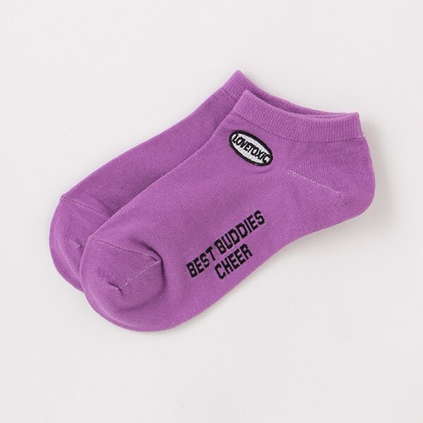 サークル刺繍スニーカーインソックス