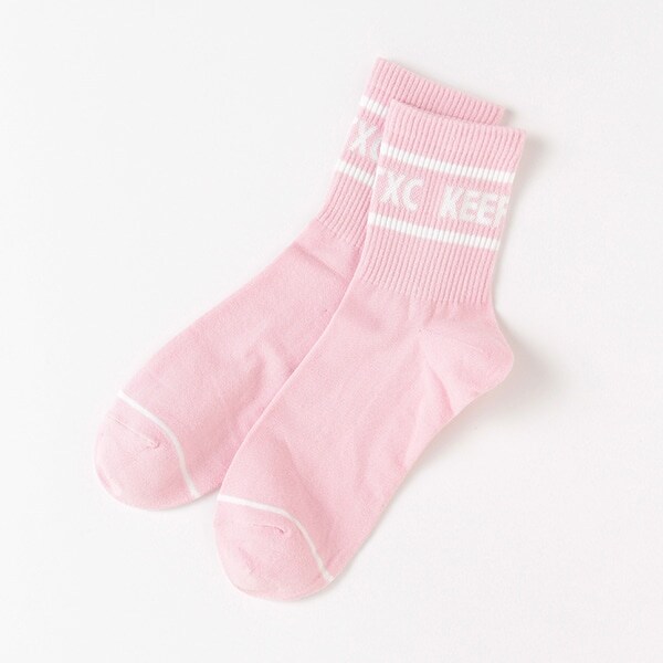 ラインロゴクルーソックス