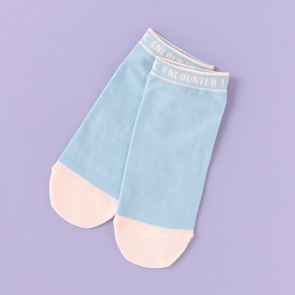 ラインロゴスニーカーインソックス