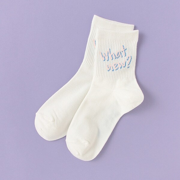 2段ロゴクルーソックス