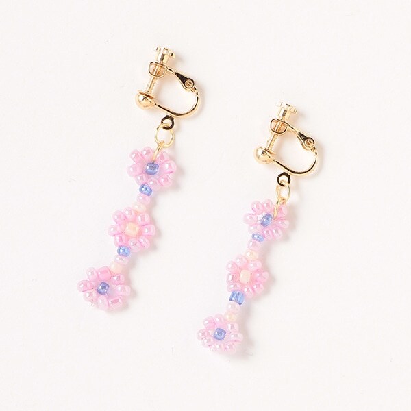 ビーズイヤリング