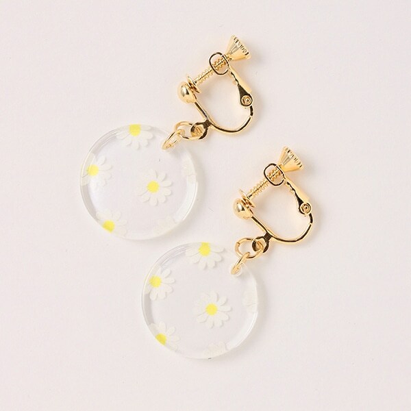 クリアモチーフイヤリング