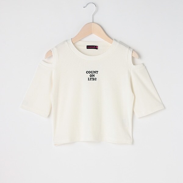 肩開きテレコ半T