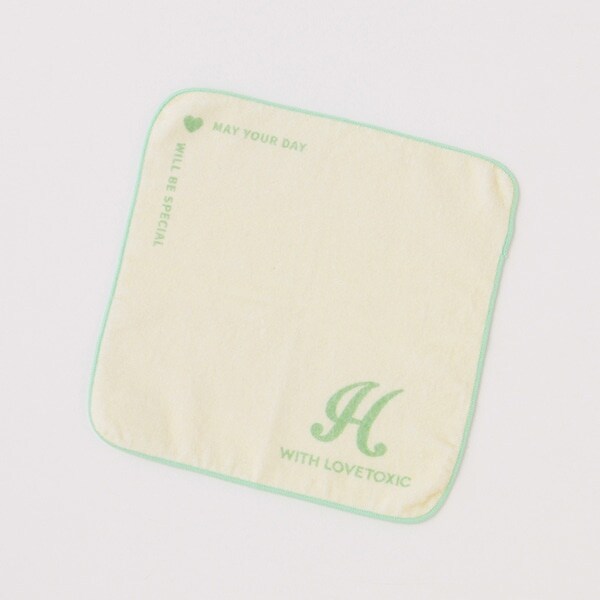 イニシャルタオルハンカチ