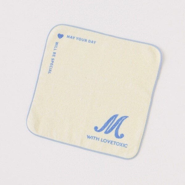 イニシャルタオルハンカチ