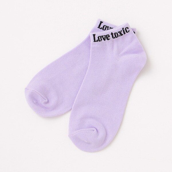 ロゴスニーカーインソックス