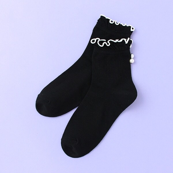 メローパールクルーソックス