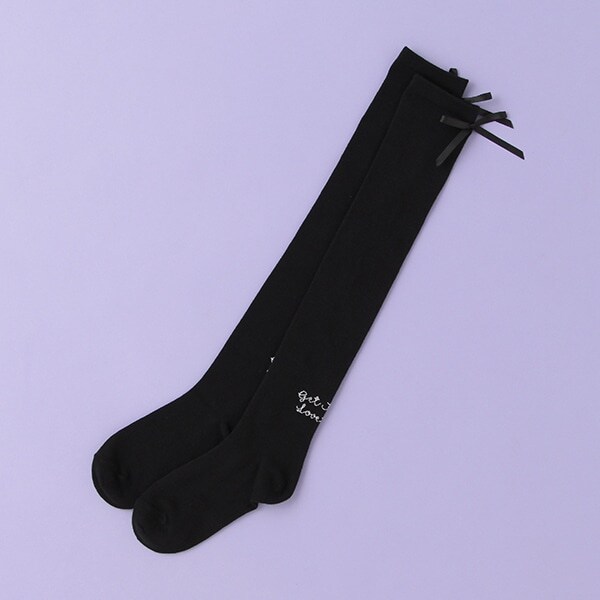 リボンニーハイソックス