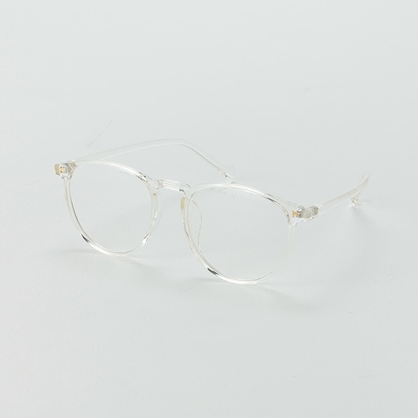 ボストン型伊達メガネ