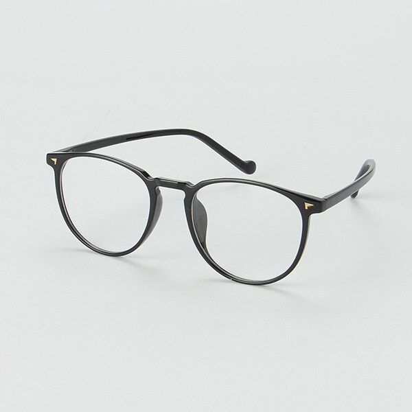 ボストン型伊達メガネ