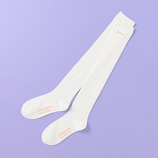 刺しゅうニーハイソックス