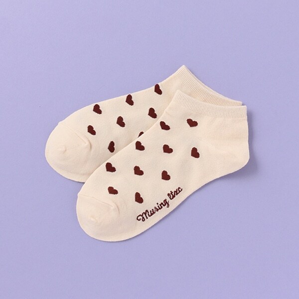 ハート総柄スニーカーインソックス