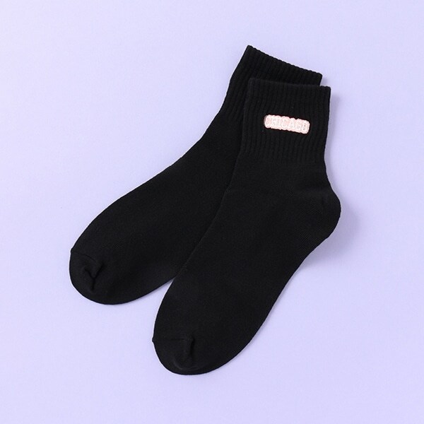 ロゴ刺しゅうクルブシソックス