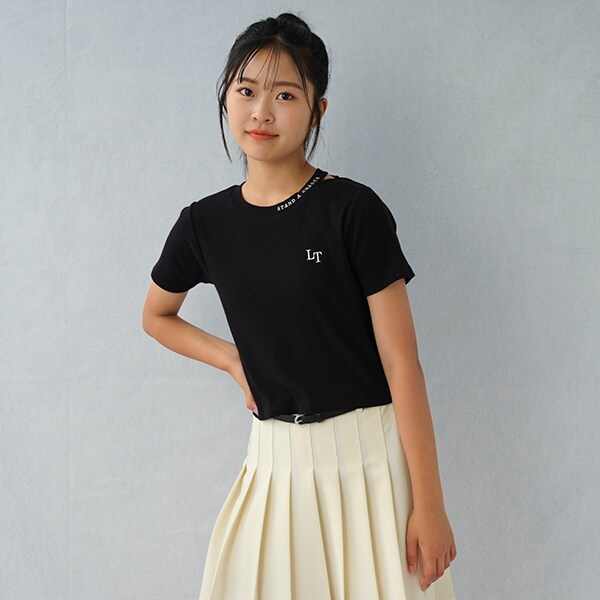 テレコ衿スリット半T