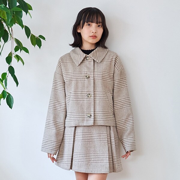 チェックジャケットSETUP