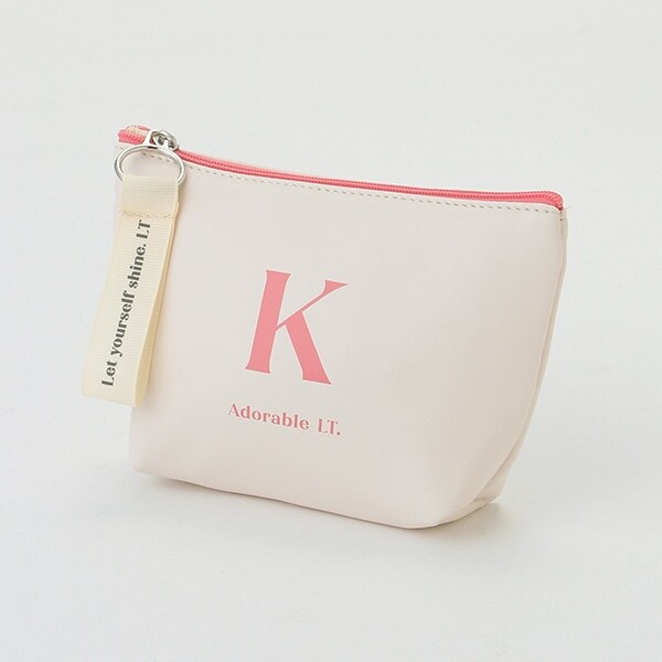 イニシャル合皮ポーチ