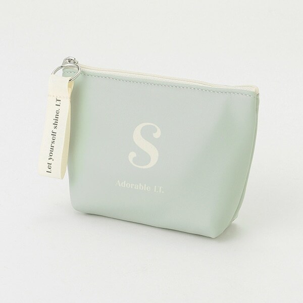 イニシャル合皮ポーチ