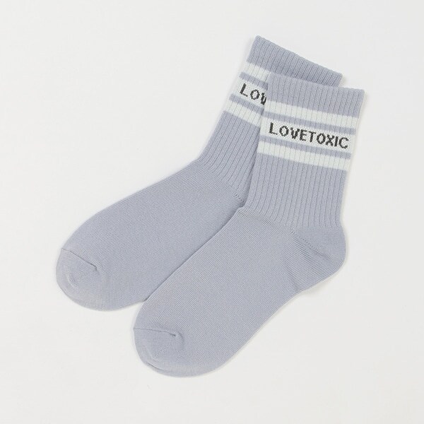 ラインロゴクルーソックス