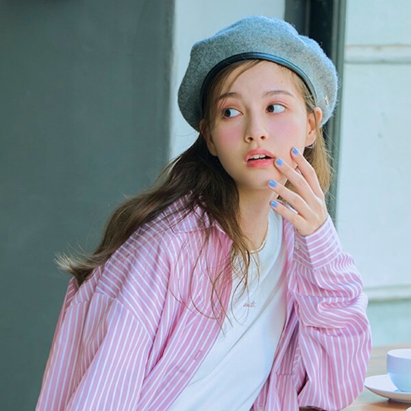 パイピングベレー帽