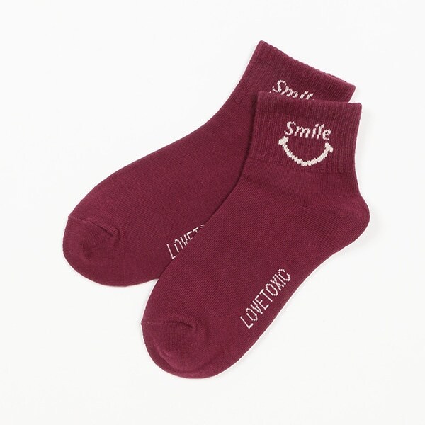 スマイルクルブシ丈ソックス