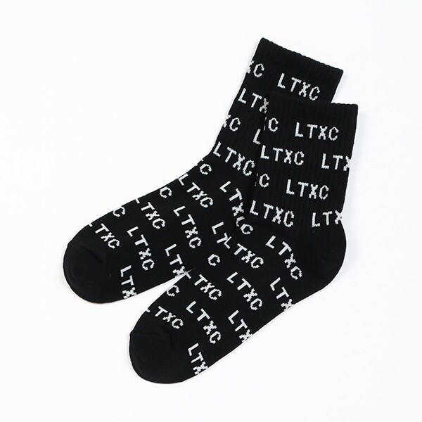 総柄クルーソックス