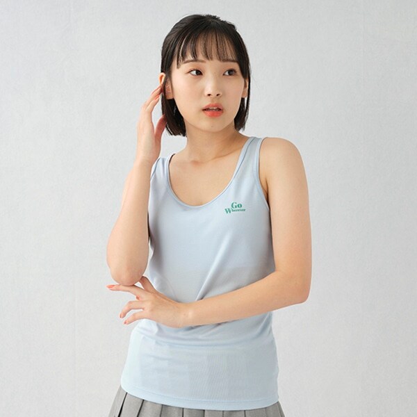 ロゴワンポイントプリントタンクトップ