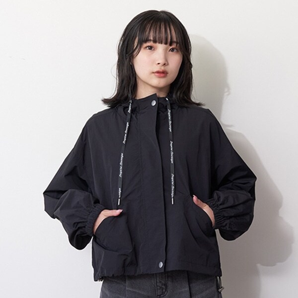 撥水クロップドブルゾン