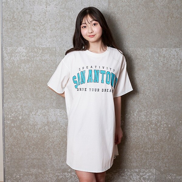 【接触冷感】Tシャツワンピース