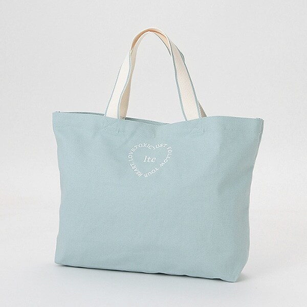 ハート刺しゅう横型トート