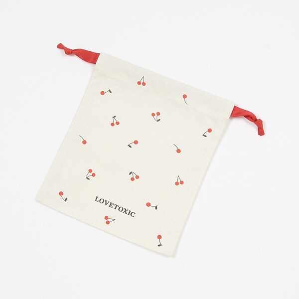 総柄巾着ポーチ