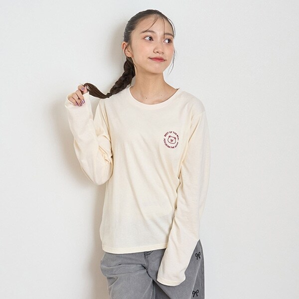 【GOODPRICE】アニマル刺繍長袖Tシャツ