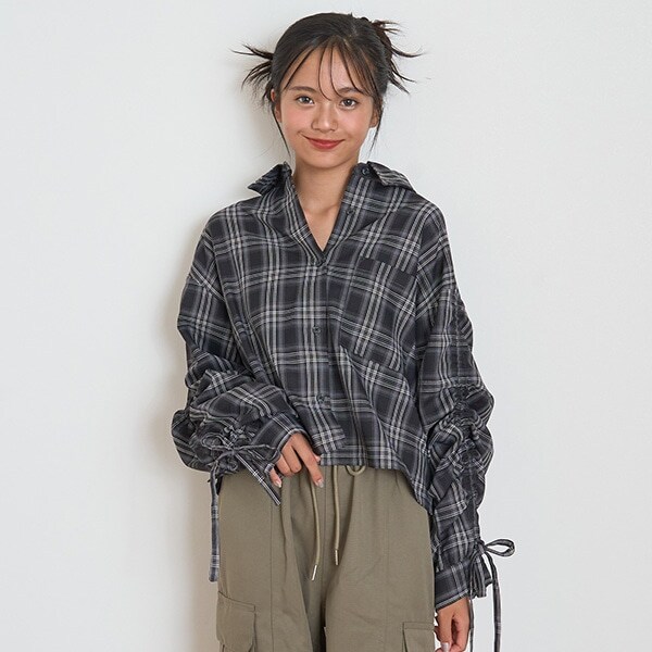 【LTXC】インナーつきチェックシャツ