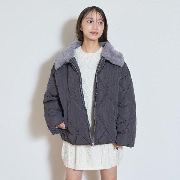 キルト中綿ブルゾン