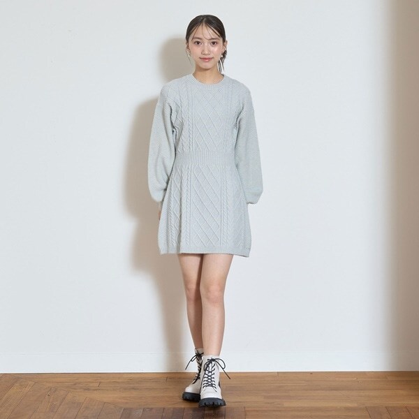 ラメニットワンピース