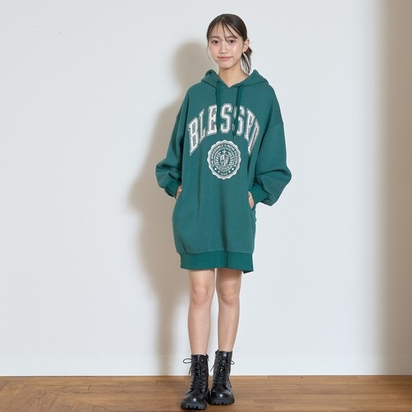 【GOODPRICE】裏起毛パーカワンピース