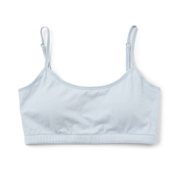 【ベーシック】【抗菌防臭/吸水速乾/さらさら】綿混キャミハーフトップ