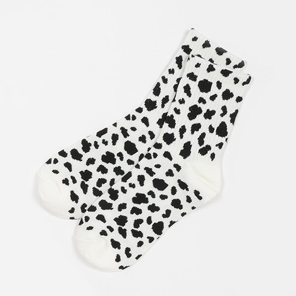 ダルメシアンクルーソックス