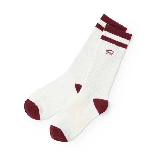【LTXC】ロゴラインミドル丈ソックス